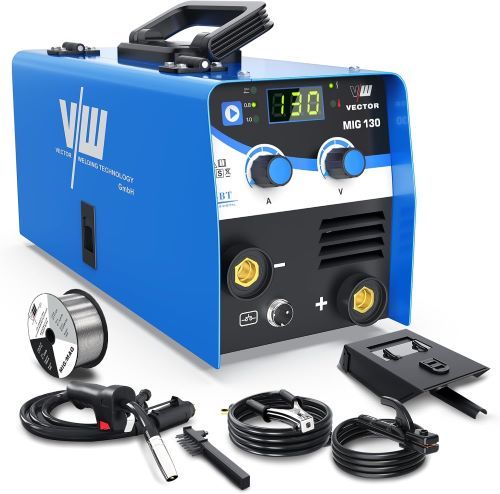 Soldador de Hilo sin Gas 130A, Máquina de Soldar Mig sin Gas